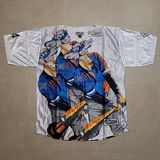 NWT Vintage Deadstock 90's Loud All Over Print Baseball Jersey Trust USA Size XL