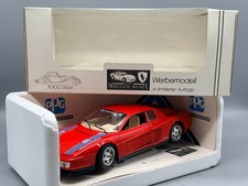 Modellautos 1:18 Bburago Ferrari Testarossa Werbemodell Limitiert mit OVP