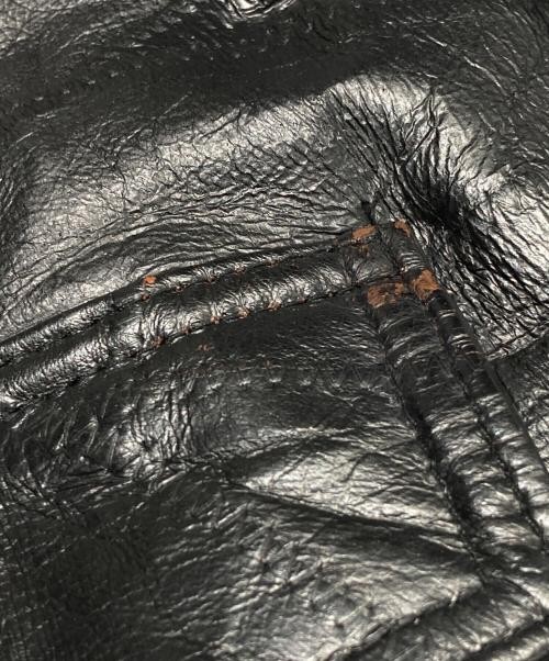 Patchwork Leather Jacket Men's Casual Fashion Bla… - image 4