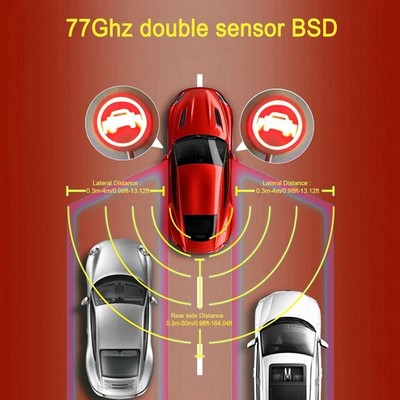 Universal 77Ghz BSD Car Radar Blind Spot Detection System for Lane Change Assist