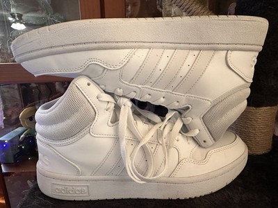Womens White Mid Top Adidas Size 8.5