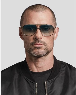 DITA Alkamx  Sunglasses Black Rhodium/Gold (DTS100-A-02). John Varvatos Style