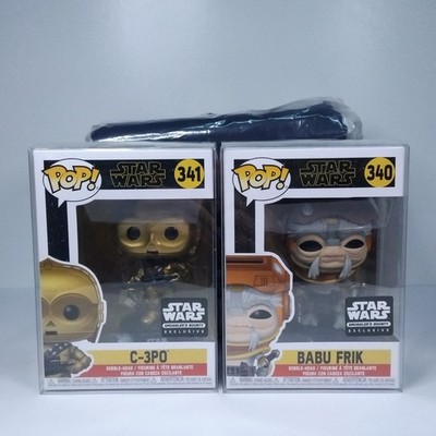 Funko Pop! Star Wars Smuggler's Bounty Collector Box C-3PO #341 Babu Frik #340