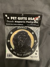 Black Poodle Best Friend Dog Magnet Car Truck Fridge 5.5" MISP