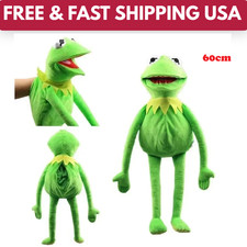 60cm Green Frog Hand Puppet Plush Soft Stuffed Doll Toy FREE SHIPPING USA....