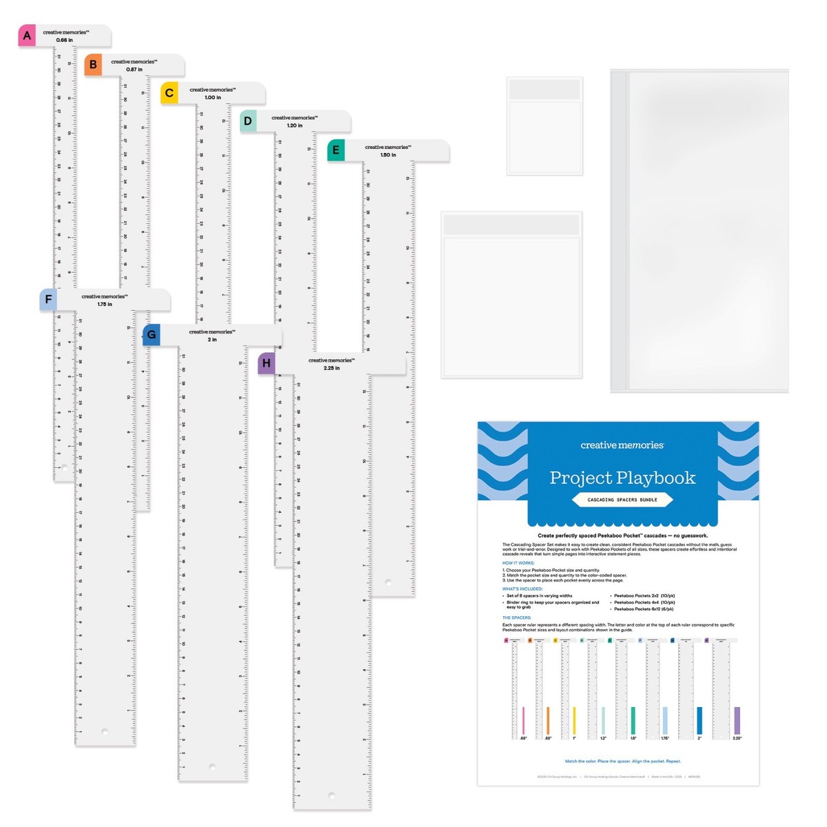Creative Memories Cascade Spacers Set BUNDLE with Exclusive