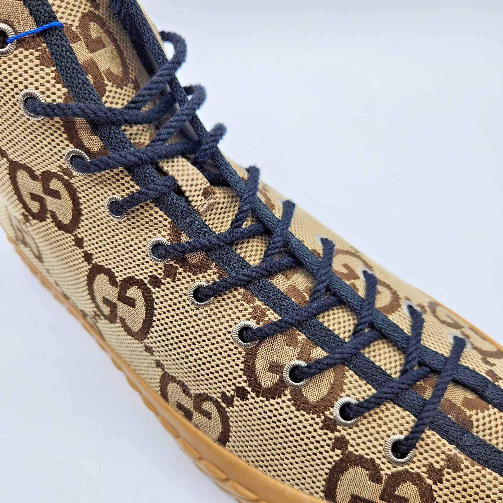 Gucci Tortuga Maxi GG High Top Canvas Men's Sneakers UK12 US12.5 thumbnail 11