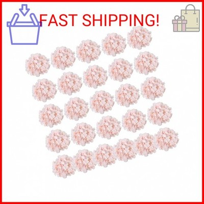 Auihiay 26 Pieces Hydrangea Artificial Flowers Pink Silk Flowers Artificial Flow