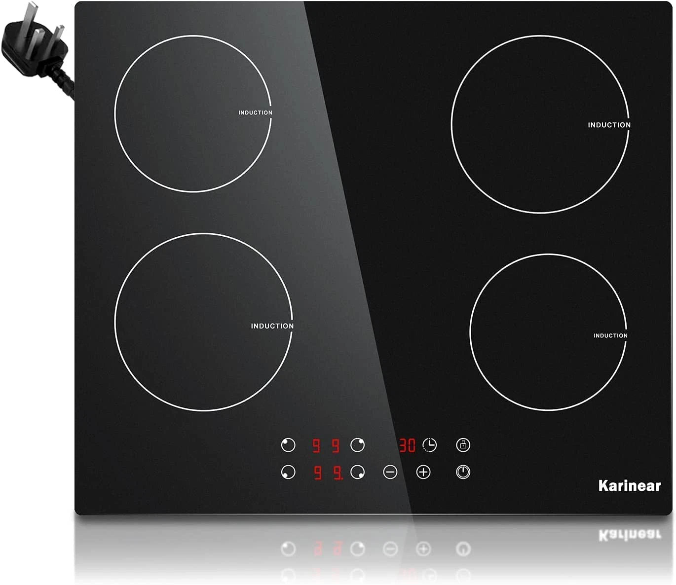 Plug in Induction Hob, 4 Zones Electric Hob 60Cm, with Touch Control 9 Power Le
Opens in a new windo