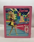 Barbie Mattel Vinyl Storage Case Trunk 1989 City Scene Pink Car Vintage