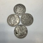 LOT OF Four (4) Better Date Morgan Silver Dollar - 1888-o, 1889-o  1900o 1904