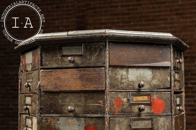 Antique Wooden American Bolt and Screw Cabinet | eBay