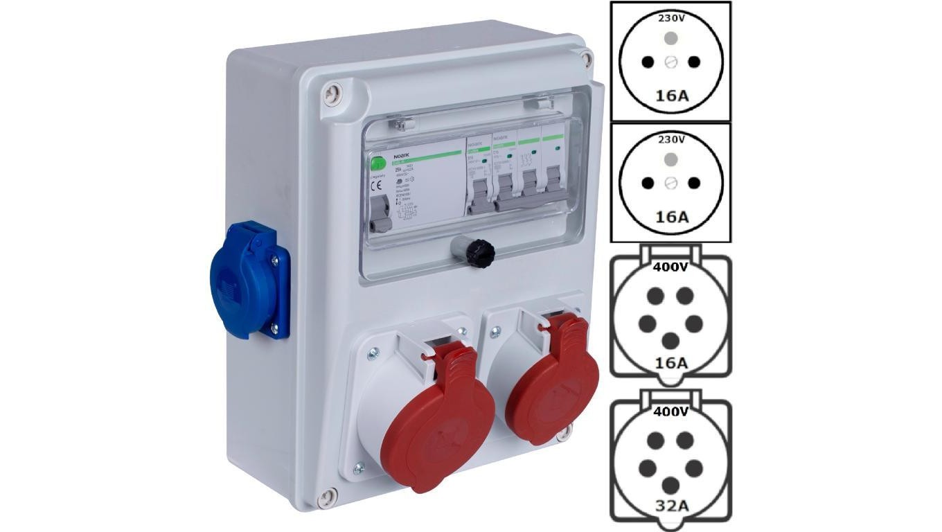 Construction Distribution Board R-BOX IP44 Portable B.1810ZRPN