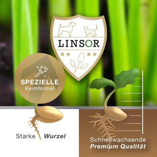 Linsor Zauberrasen Rasensamen Rasen Grassamen Gras Rasensaat Nachsaat Samen 2,5k - Bild 4 von 4