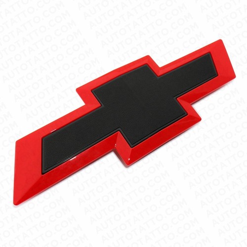 16-19 Chevy Silverado 1500 Front Grille & Tailgate Logo Emblem Z71 Black Red - Picture 2 of 7