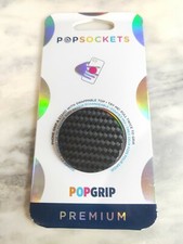 Carbonite Weave Premium Popsockets Single Grip  Stand Phones Tablet Holder