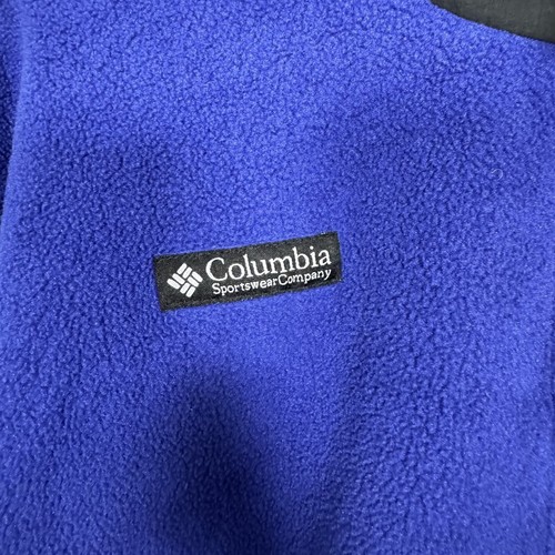 Vintage Columbia 1/4 Zip Fleece Small Made in USA 90s Purple Outdoors Hiking - Picture 2 of 10