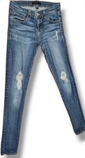 Flying Monkey Platinum Women's Jeans 25x30 Distressed Low Rise Skinny USA MADE