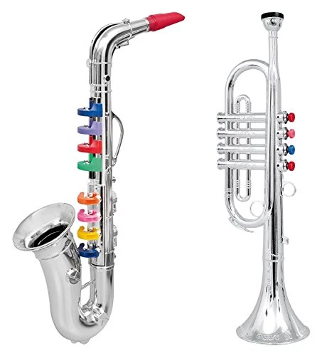 Click N Play Toy Trumpet and Toy Saxophone Set for Kids Create Real