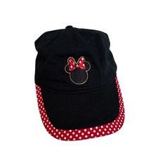 Disney Parks Minnie Mouse Hat Polka Dot Baseball Cap Adjustable One Size Women  s