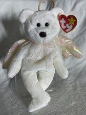 Halo the Bear🔥 Ty Beanie Baby, 1998 Errors, Brown Nose🔥1st Owner, MINT