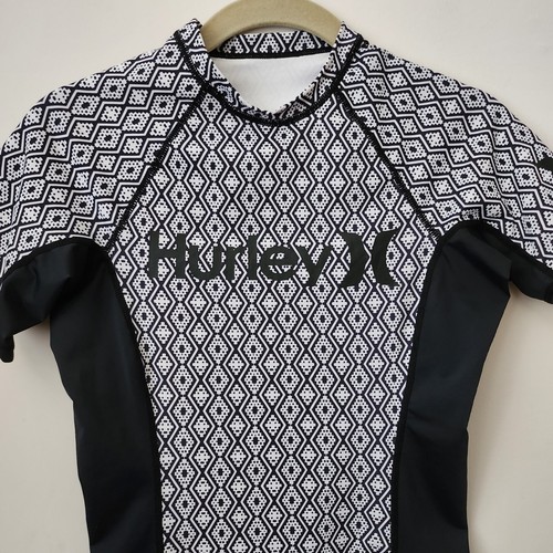 Hurley Active/Sportswear Workout Surf Rash Guard Shirt S UPF 50+ Sun Protection - Picture 2 of 10