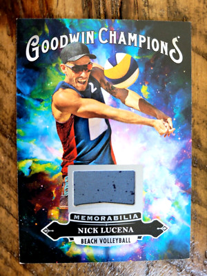 2020 UD GOODWIN CHAMPIONS SPLASH OF COLOR SP MEMORBILIA NICK LUCENA VOLLEYBALL