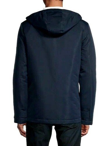 MED men's Original Penguin Utility OUTDOOR HOODED JACKET DARK Saphire LAST1 - Picture 2 of 2