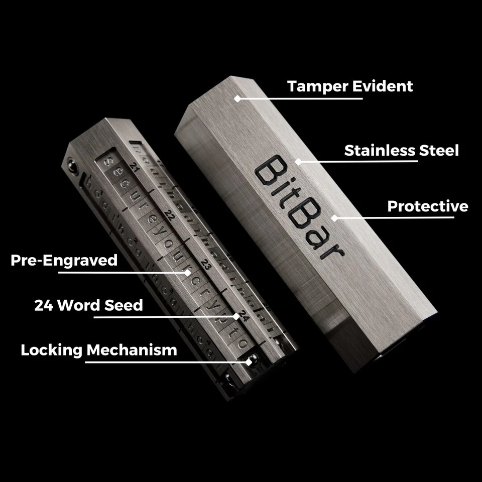 Bitbar Bitcoin Crypto Hard Wallet Indestructible (Sealed, Brand New, Authentic) - Image 3 of 4