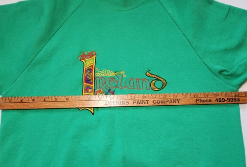 Sudadera Vintage Irlanda Bordada - Pantalla Estrellas Talla XL - Hecha en Irlanda - Imagen 5 de 8