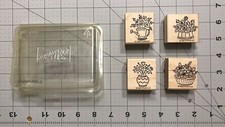 Stampin' Up Flower Bouquets Set of 4 Gently Used 1999