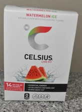 Celsius Live Fit, Watermelon Ice, 14 On-The-Go-Packets, 0.18 oz ea Exp 10/2025