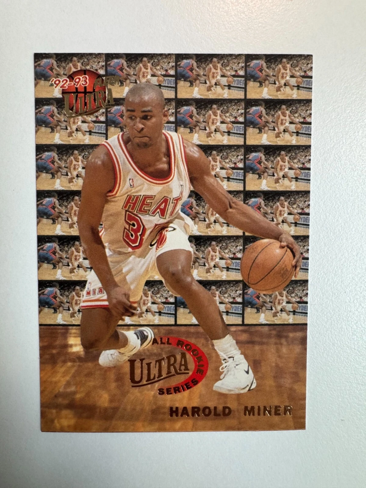 Harold Miner trading card