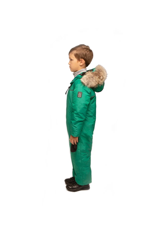 Traje de nieve Goose Arctic Bay ABAJO NIÑOS Canadá lujo hecho en Canadá verde $745 Foto 2 de 4