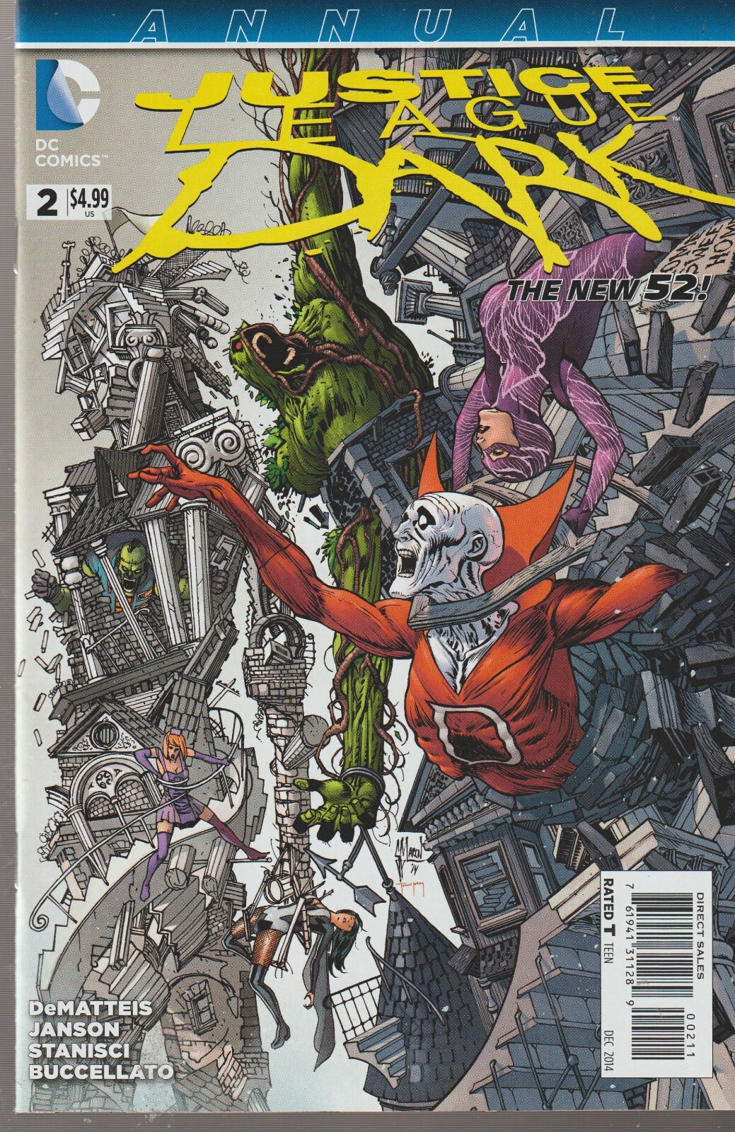DC COMICS JUSTICE LEAGUE DARK ANNUAL #2 (2014) 1ST PRINT NEW 52 VF+