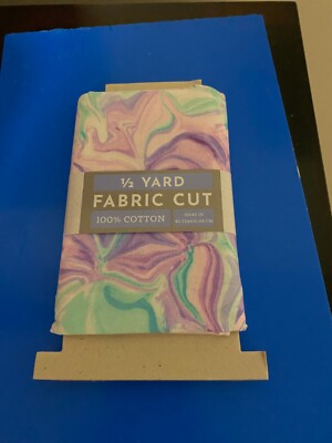 NEW FABRIC EDITIONS 1/2 YARD MULTI-COLOR PRECUT SEWING & CRAFT FABRIC 18X42''