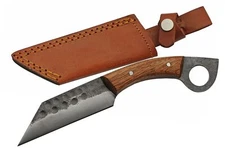New Rite Edge Ring Seax Knife Wood Fixed Blade Knife HS-4442