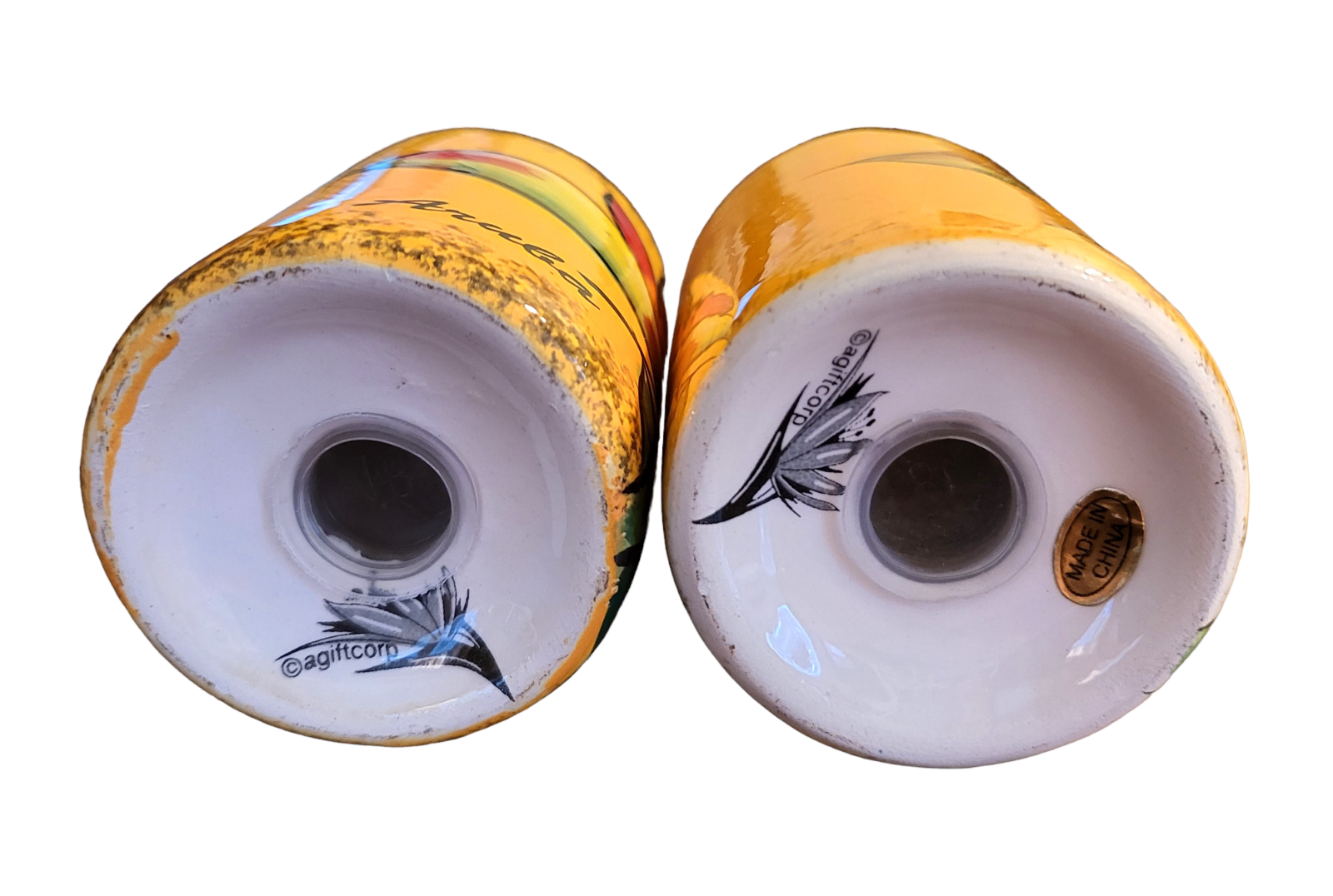 Ceramic Salt & Pepper Shakers Aruba eBay