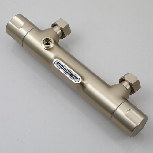 Bathroom Brushed Gold Wall Mount Shower Set Mixer 3-ways Mixer Valve Taps Kit - Picture 15 of 16