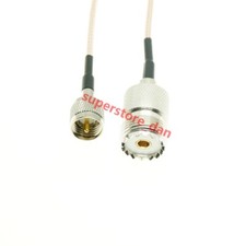 UHF SO-239 Female to Mini-UHF Male Plug RG316 Coax Jumper pigtail RF Cable