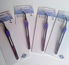 BEADING TWEEZERS SET OF 4 COATED TIP, CUSHION