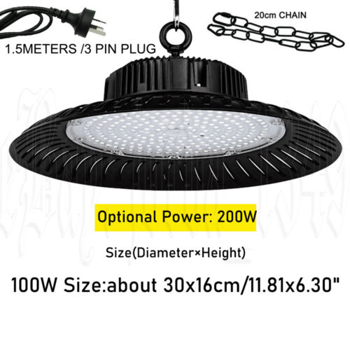 High Bay UFO LED Lights 150W 200W Industrial Warehouse Factory Workshop Lamp AU - Picture 12 of 15