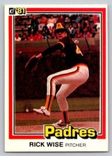 1981 Donruss - #3 Rick Wise
