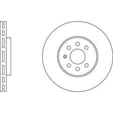 Apec Blue Brake Disc - Front SDK6082 Fits Vauxhall / Opel Combo and Meriva