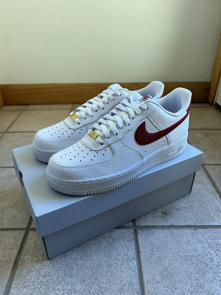 Nike Air Force 1 Low White Red Size 11.5 Men'S (Cz0326-100) | Ebay