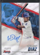 2021 Bowman's Best Wilman Diaz Best of 2021 Autographs Refractor Dodgers Auto