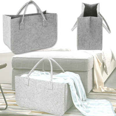 2x Kaminholztasche Kaminholz Tragetasche Filztasche