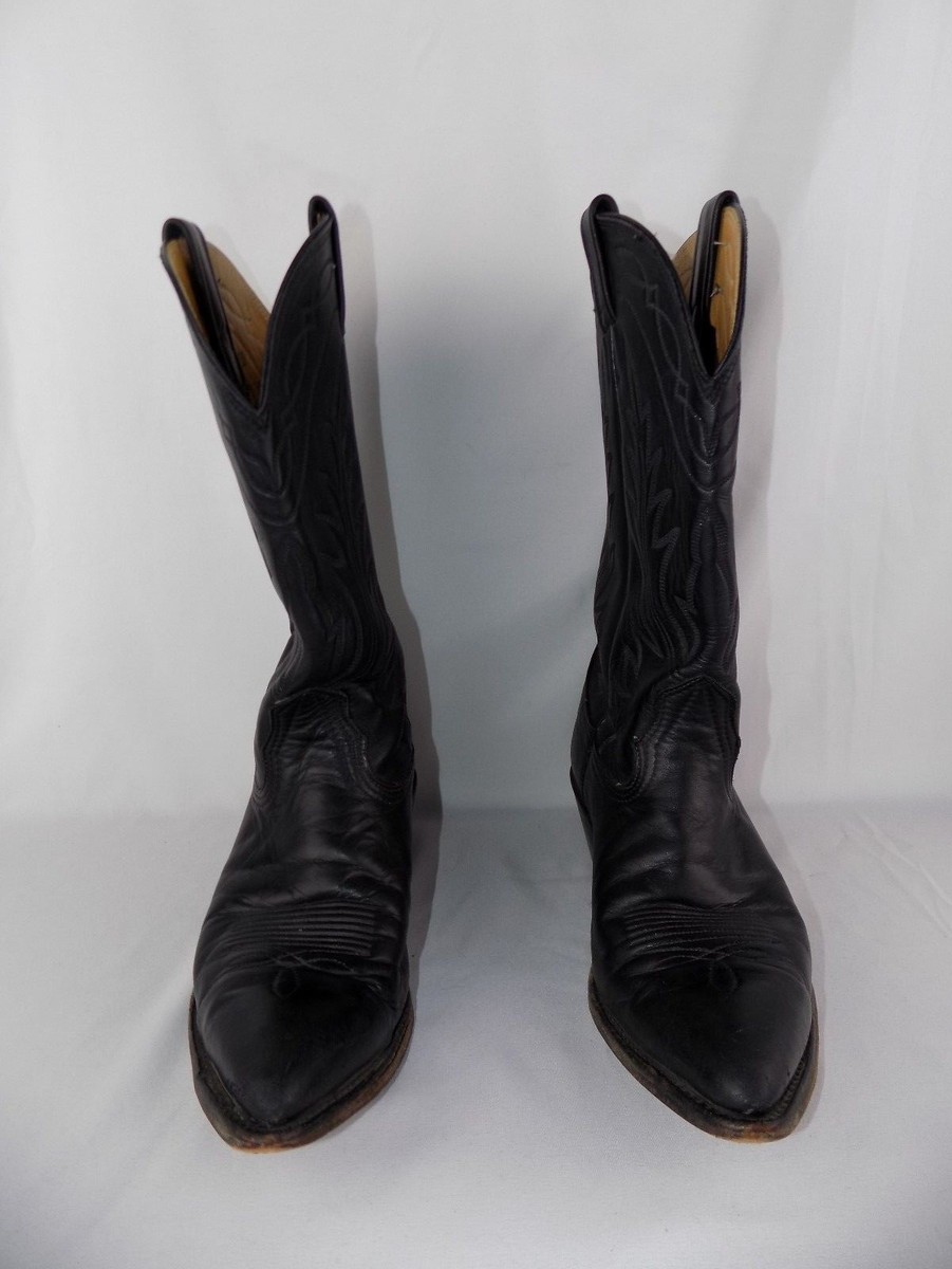 Bottes Cowboy Nocona Homme 6.5 B Noir - Cuir Veau - Fait Main - Style Western Rodéo