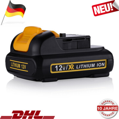10,8 VOLT/12V Für DeWalt DCB127 XR Li-Ion Akku DCB125 DCB123 DCB121 DCB120 NEU