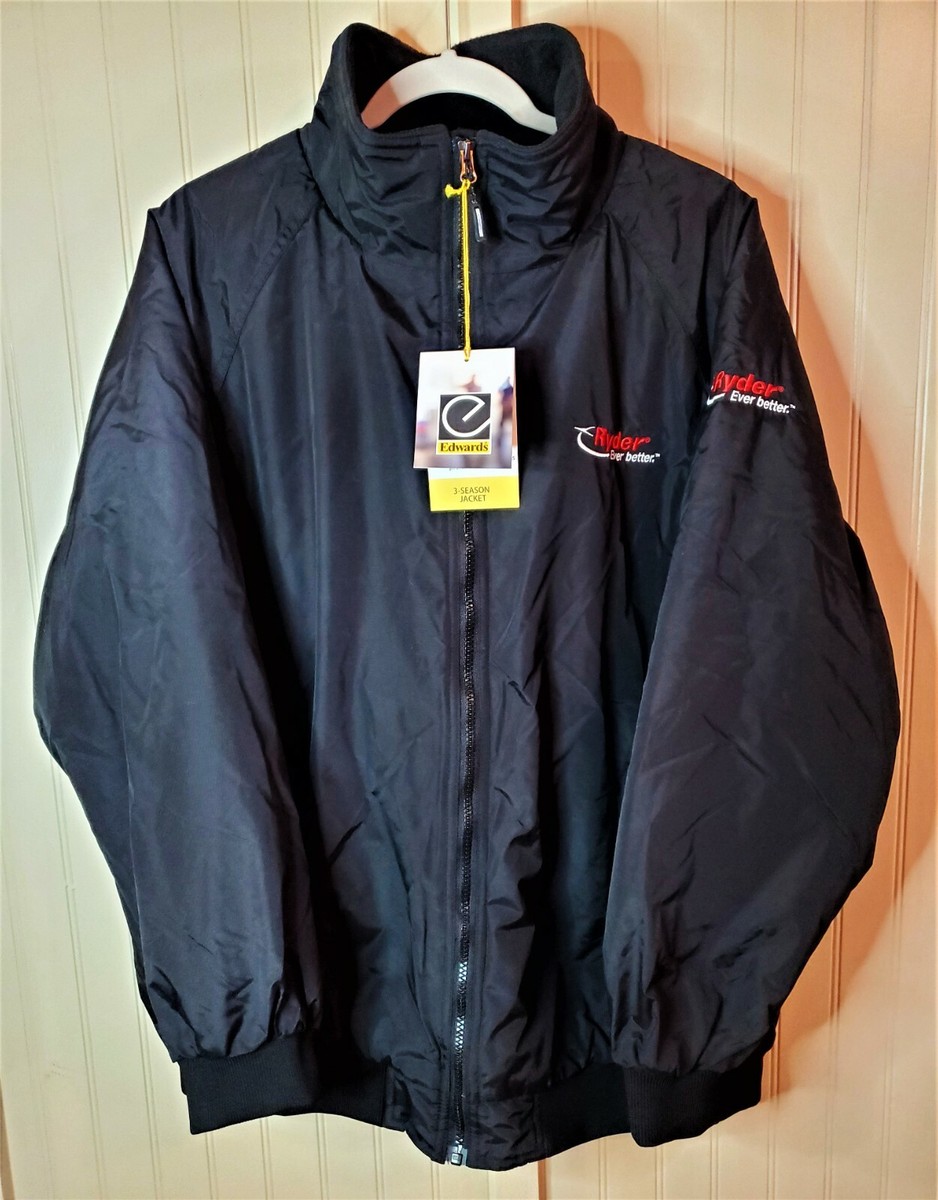 Edwards Men's 3-Season Bomber Workman's Coat Black Size Large-NWT